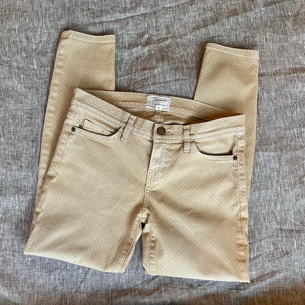 Current Elliott Haystack Tan Polka Dot Jeans - image 8